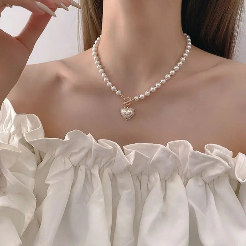 Pearl Necklace - Zinc Alloy Metals