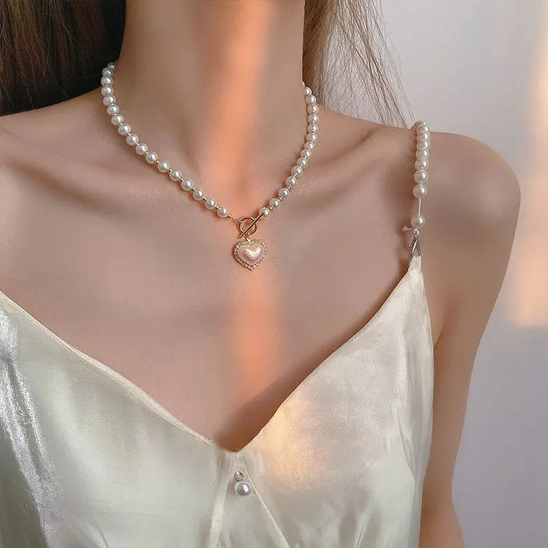 Pearl Necklace - Zinc Alloy Metals
