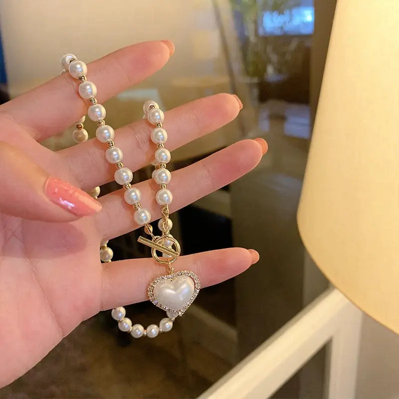 Pearl Necklace - Zinc Alloy Metals
