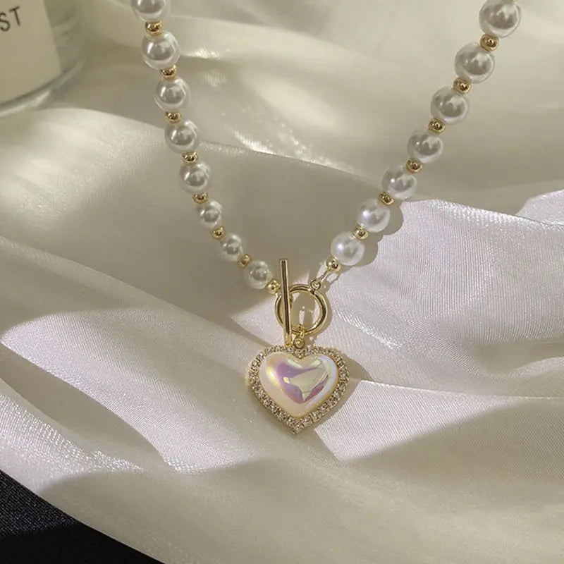 Pearl Necklace - Zinc Alloy Metals