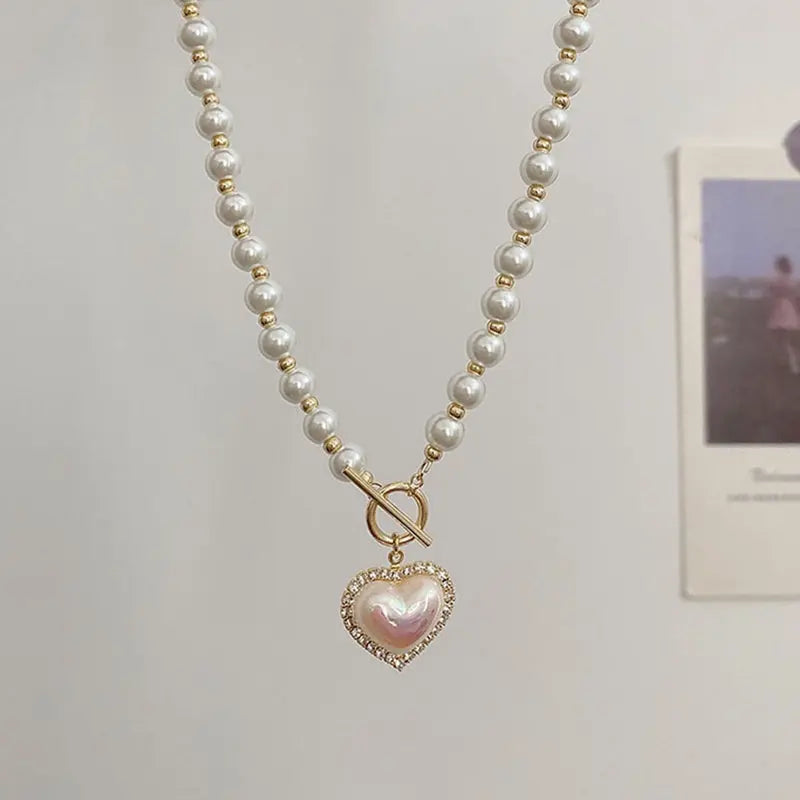 Pearl Necklace - Zinc Alloy Metals