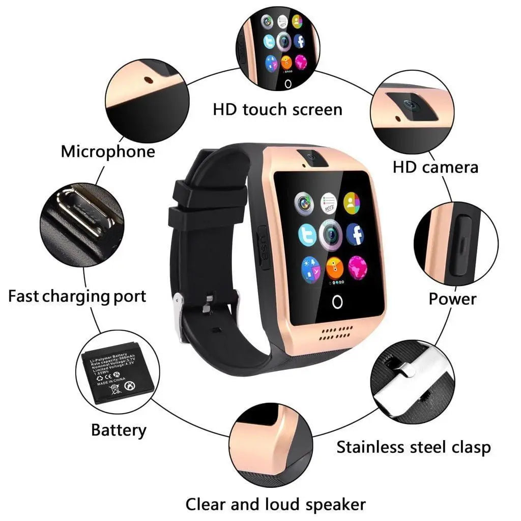 Pedometer Bracelet Watch with USB Charging Cable
