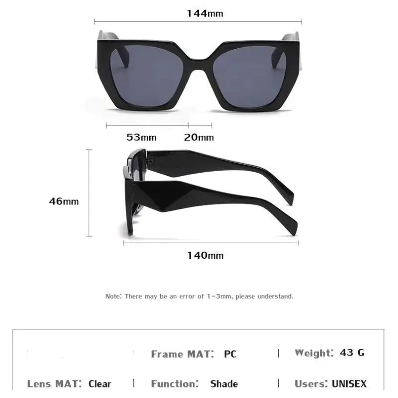 Perla Square Sunglasses with Durable Polycarbonate Lenses