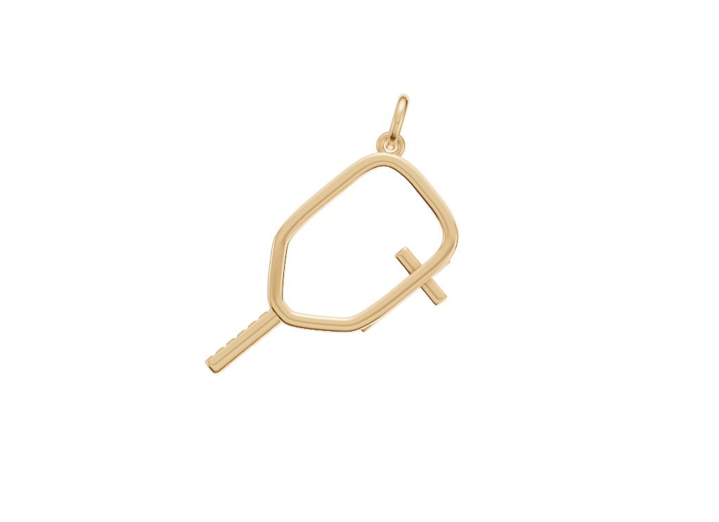 Pickleball Necklace with Cross