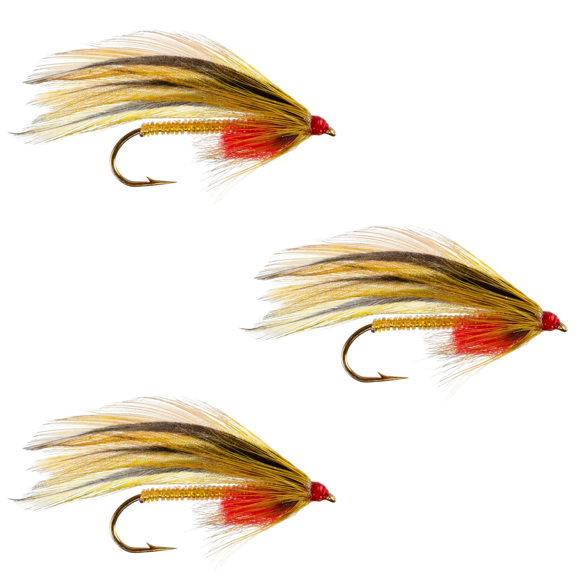 3 Pack Platte River Special Classic Streamer Flies - Hook Size 4