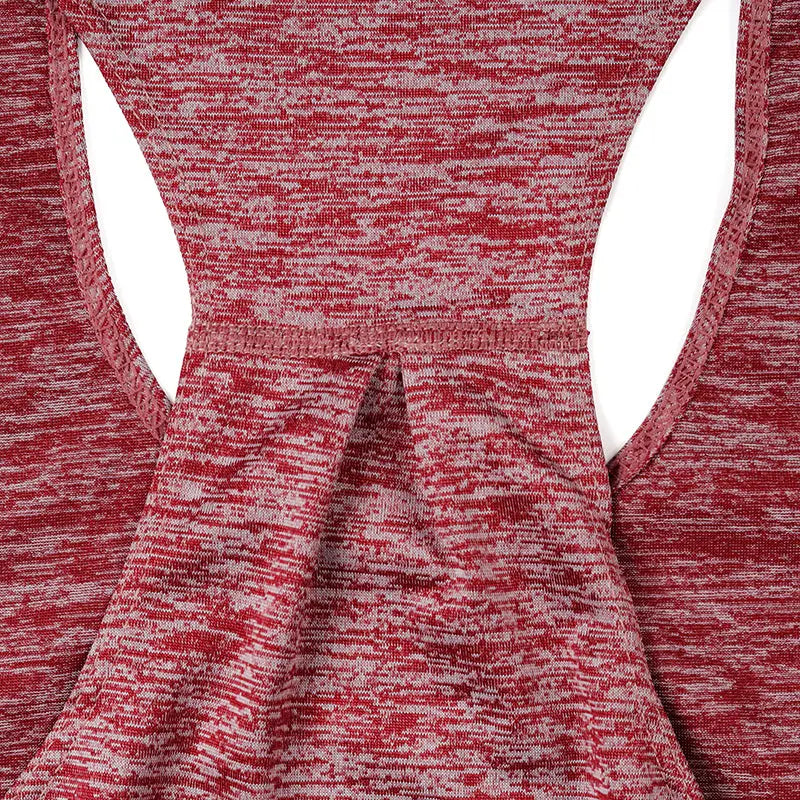 Polyester Workout Tank Top - Sleeveless Racerback Style