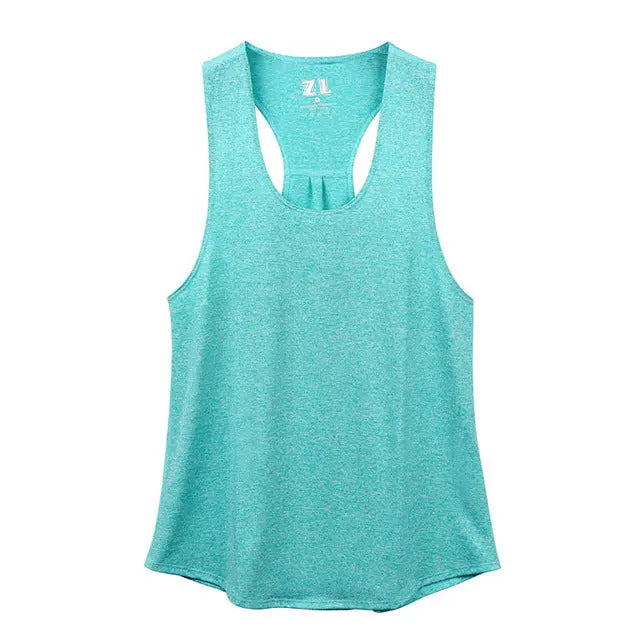 Polyester Workout Tank Top - Sleeveless Racerback Style