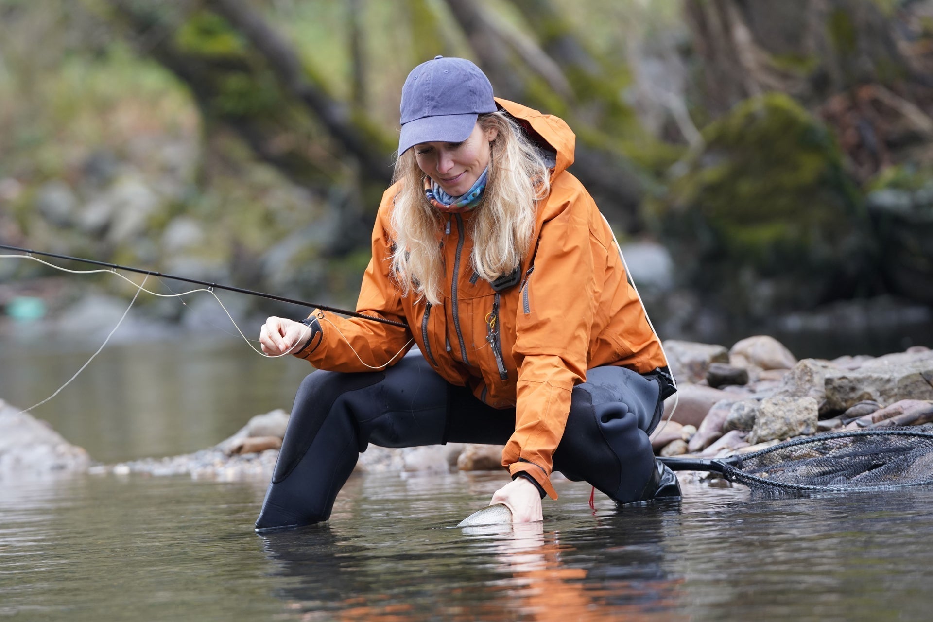 Orange Iris October Caddis Emerger Caddis  Trout Dry Fly - 6 Flies Hook Size 8