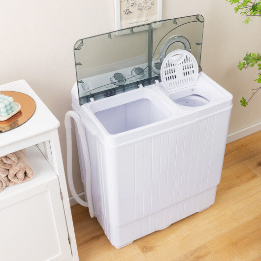 Portable Twin Tub Washing Machine with Powerful Pulsator