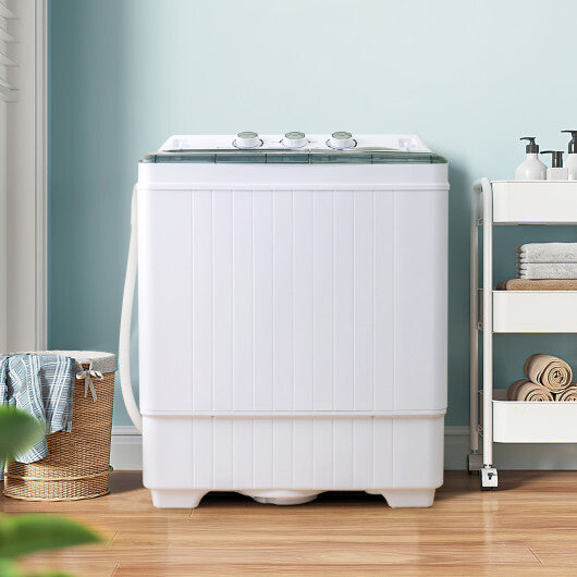 Portable Twin Tub Washing Machine with Powerful Pulsator