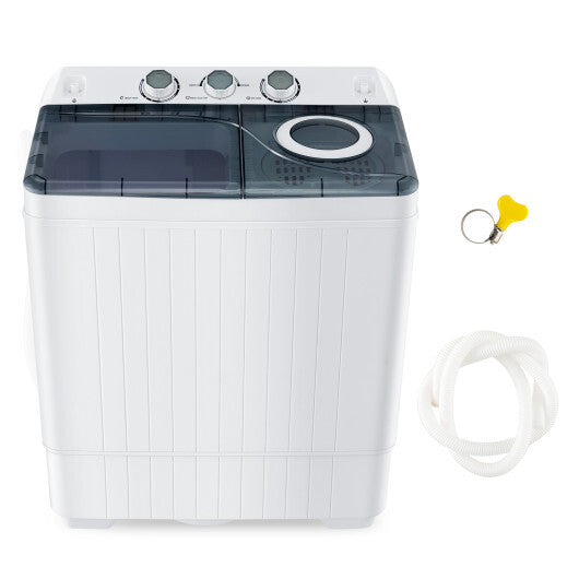 Portable Twin Tub Washing Machine with Powerful Pulsator