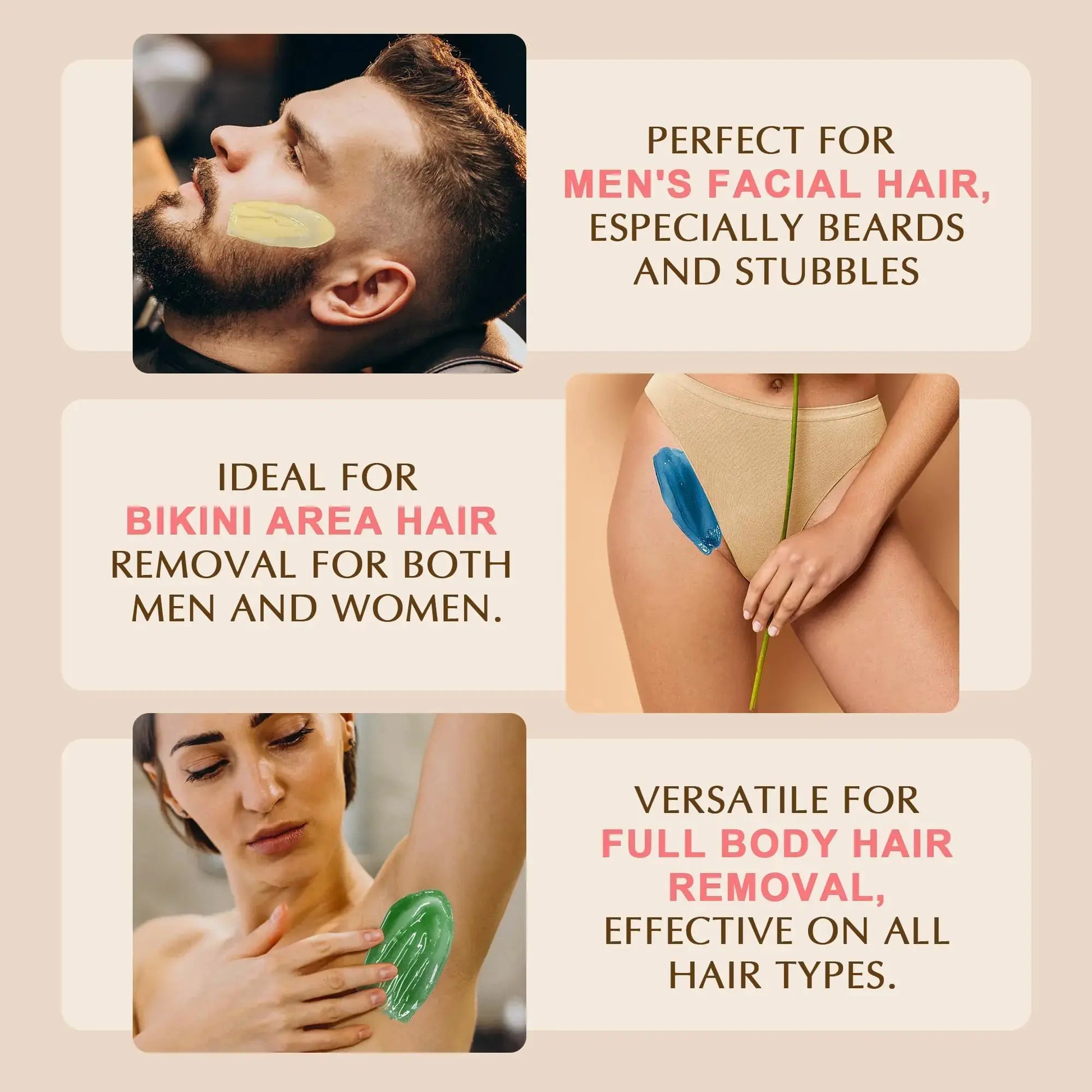 Premium Digital Waxing Kit for Women & Men - Complete Hair Removal Solution at Home