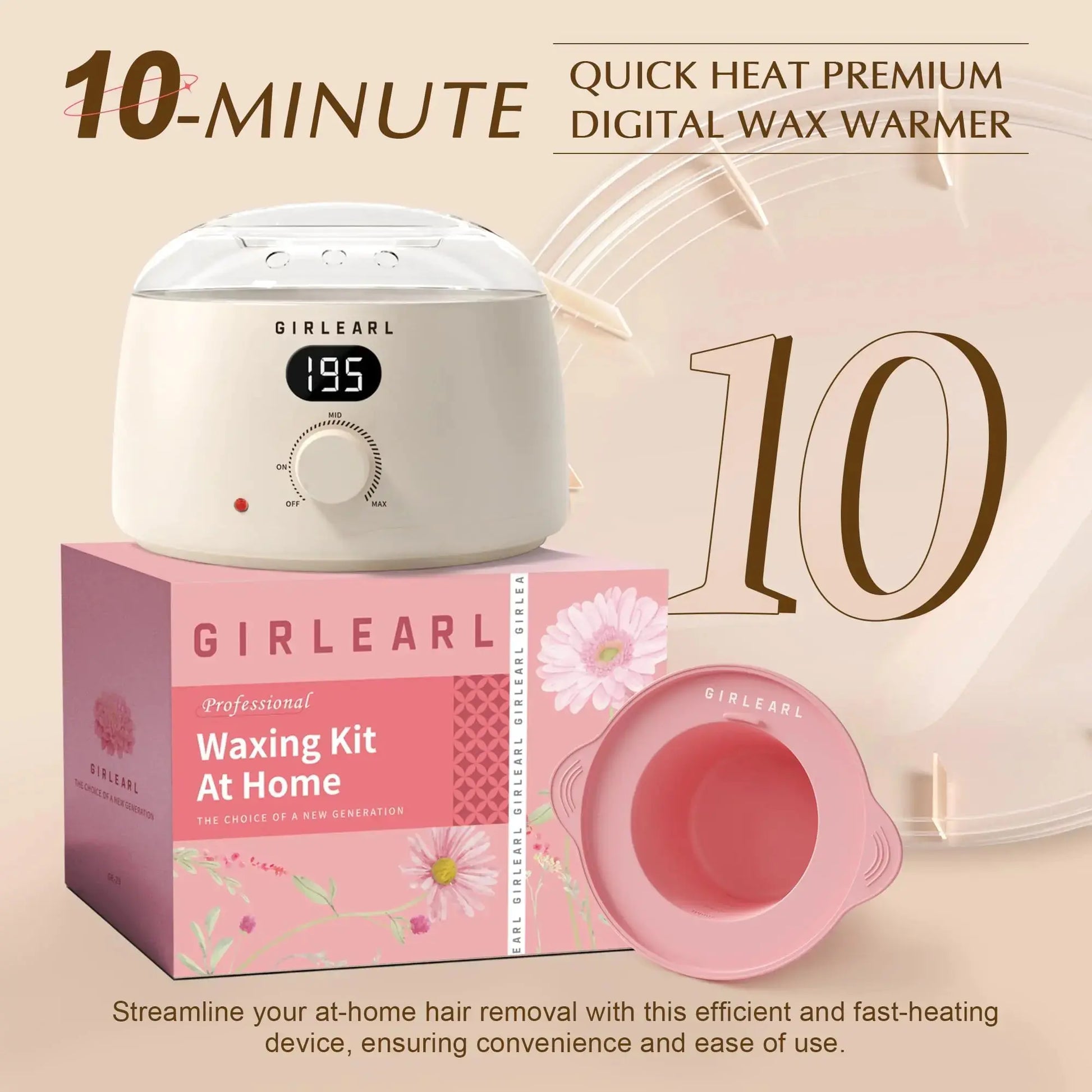 Premium Digital Waxing Kit for Women & Men - Complete Hair Removal Solution at Home