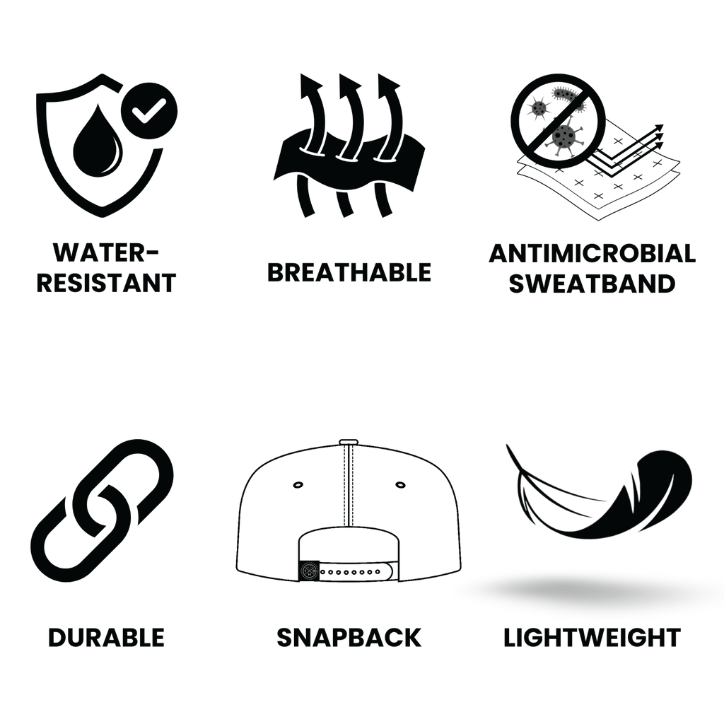 Flag Hat - Baseball Hat Fit - Black / Gray - Laser Mesh