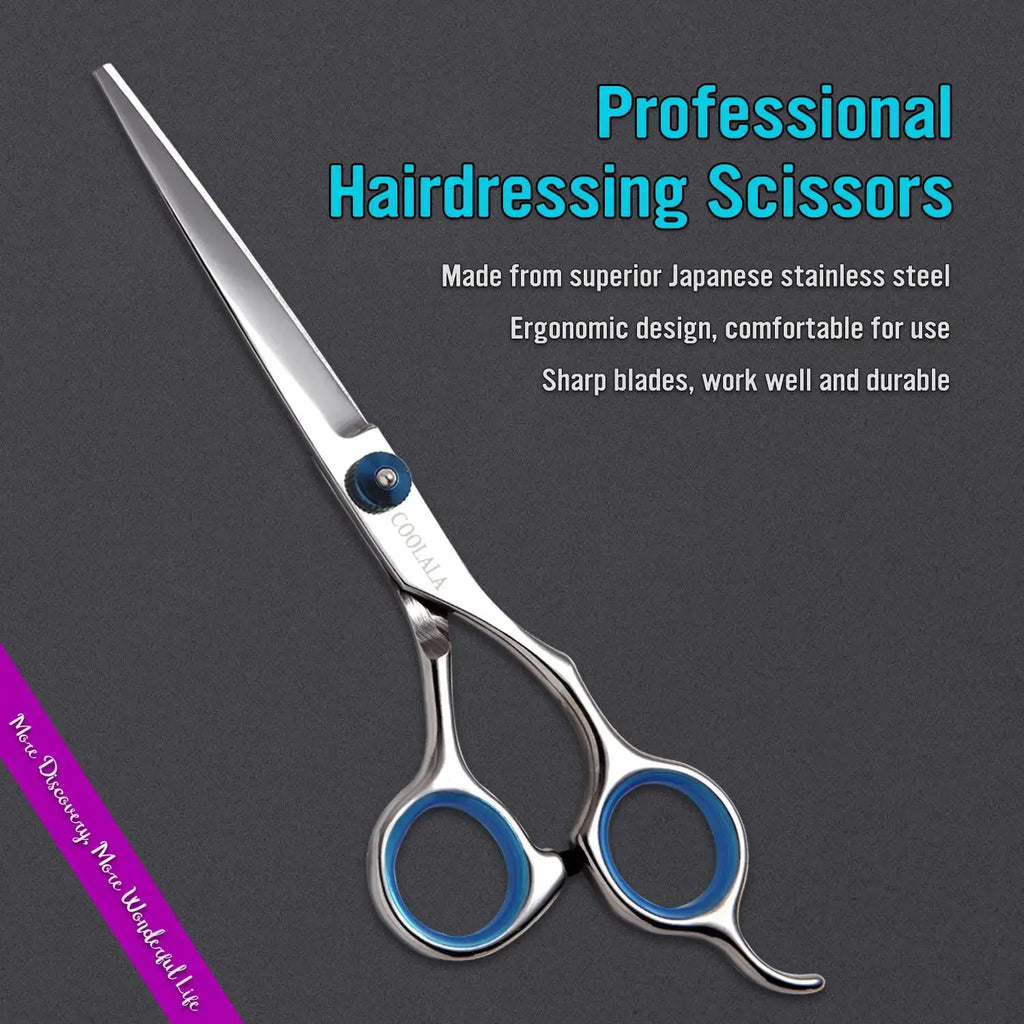 Professional 6.5-Inch Stainless Steel Hair Cutting Scissors with Comb