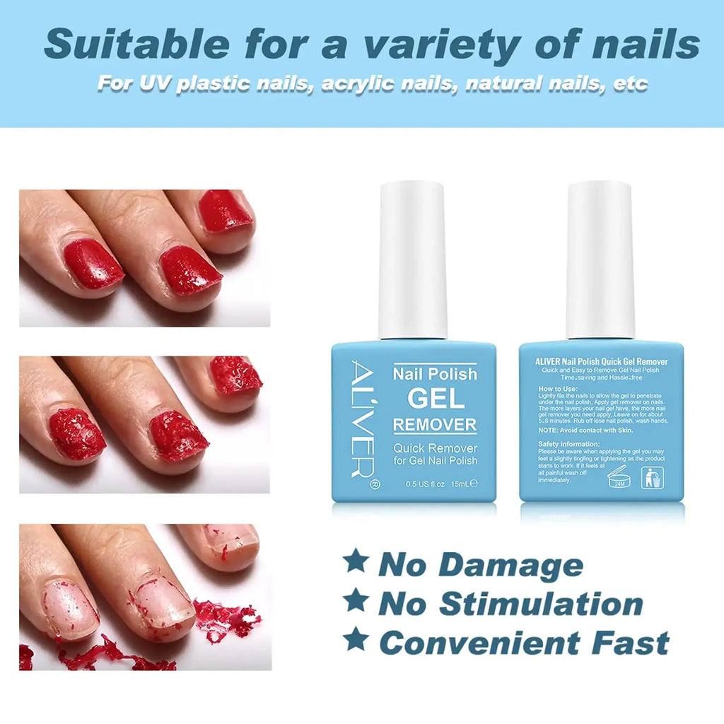 Professional Gel Nail Polish Remover – Quick & Easy, No Foil Needed