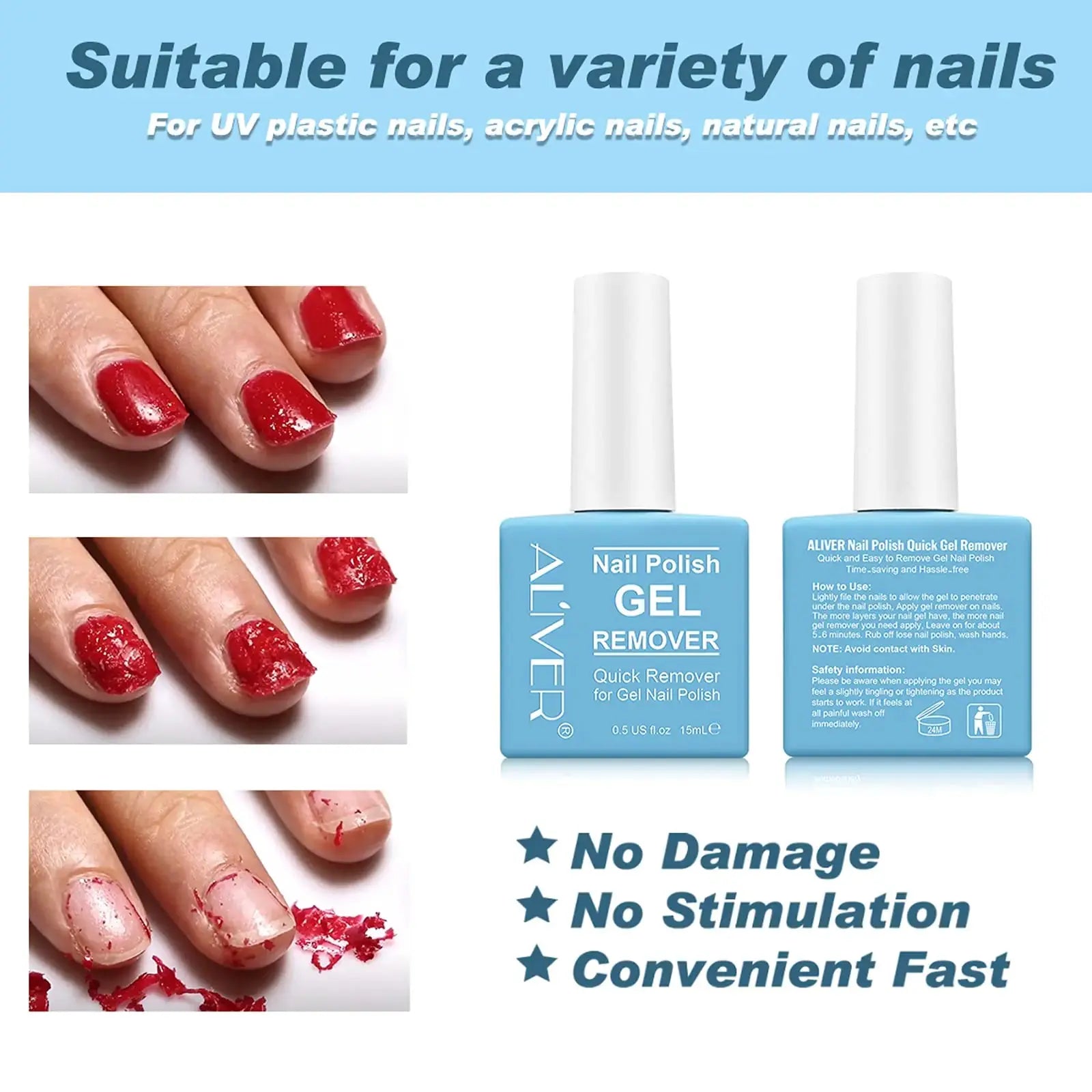 Professional Gel Nail Polish Remover – Quick & Easy, No Foil Needed