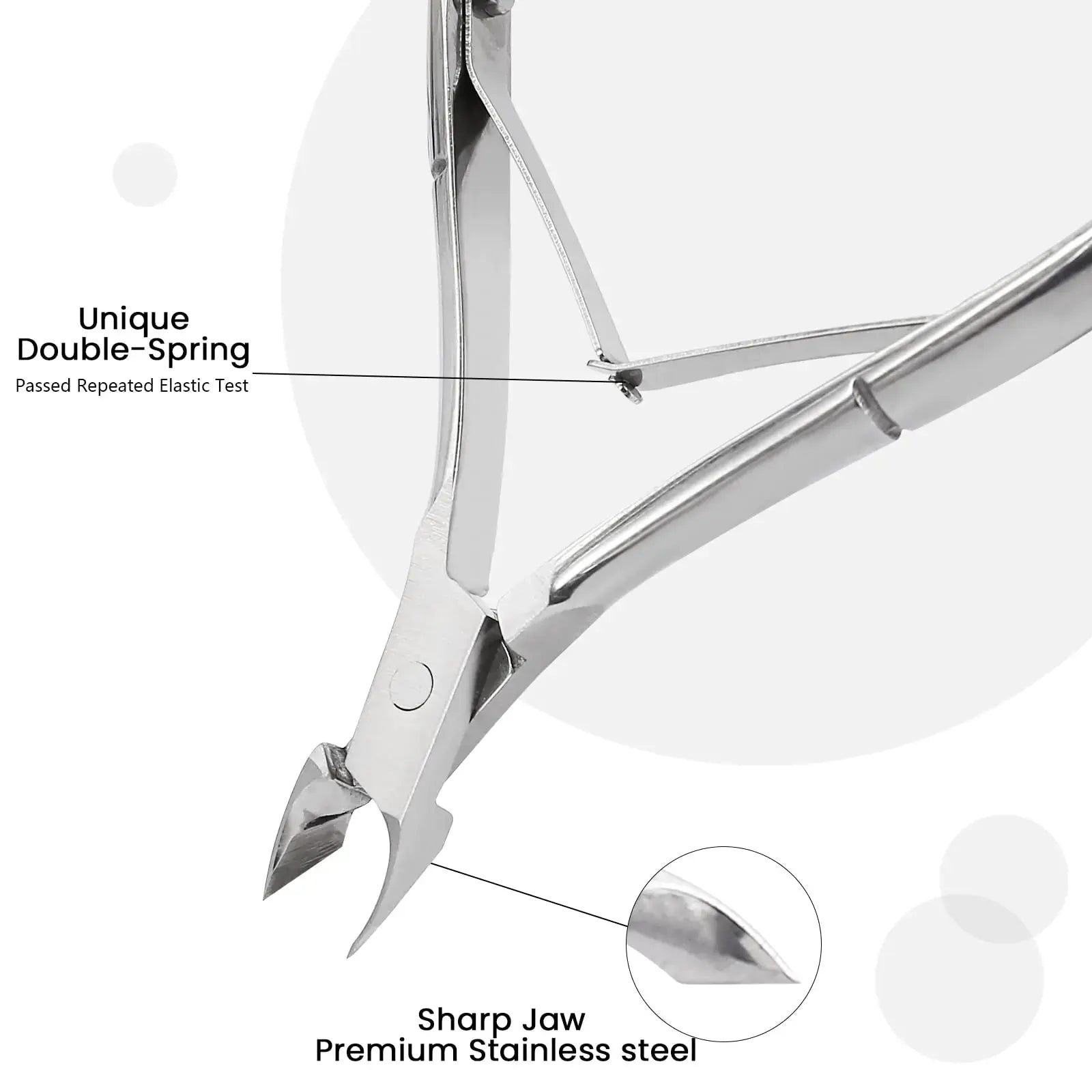 Professional Stainless Steel Cuticle Trimmer & Nippers – Precision Manicure & Pedicure Tool