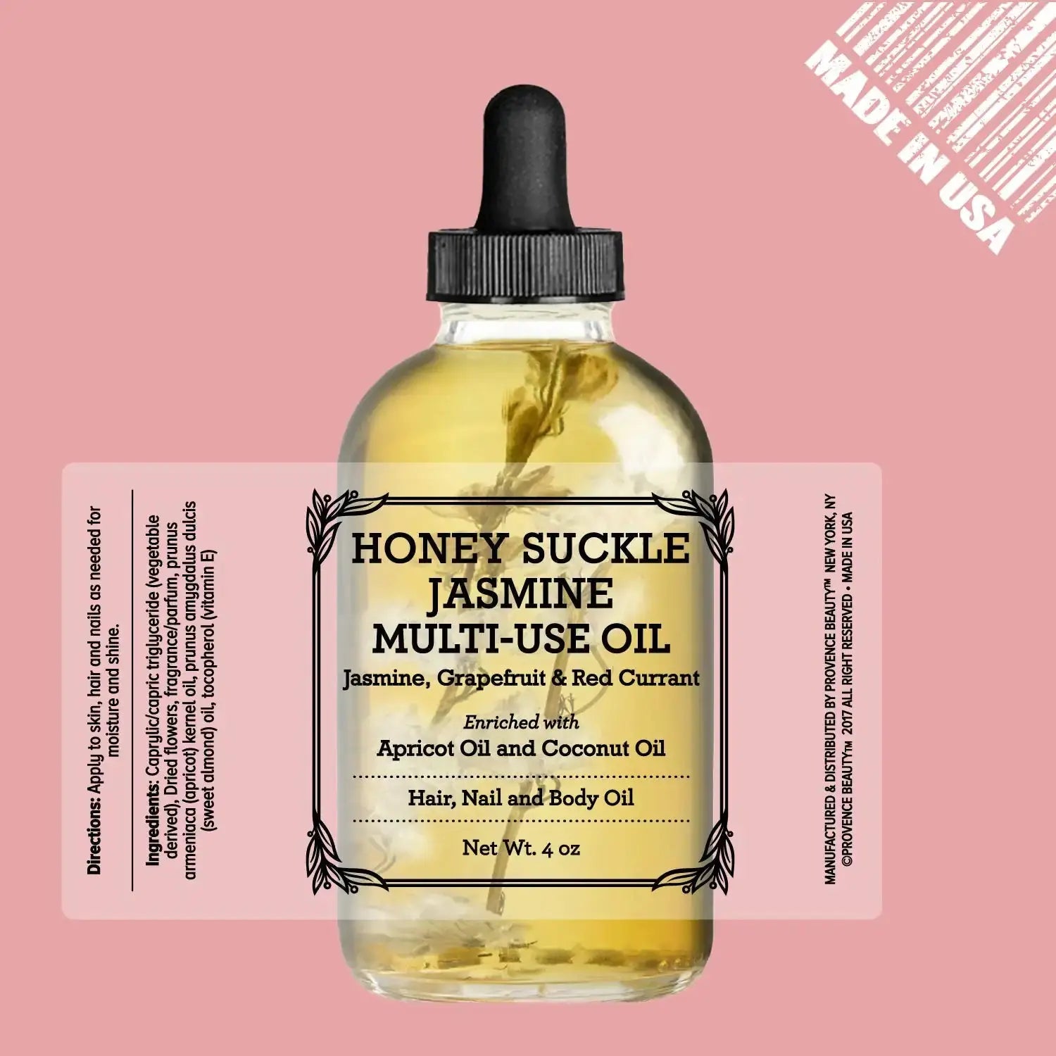 Provence Multi-Use Face, Body & Hair Oil - Hydrate & Restore with Apricot, Coconut Oil & Vitamin E