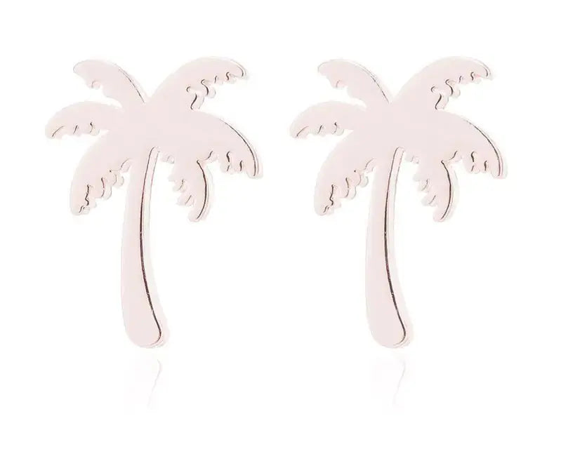 Punk Women Coconut Palm Tree Earrings
