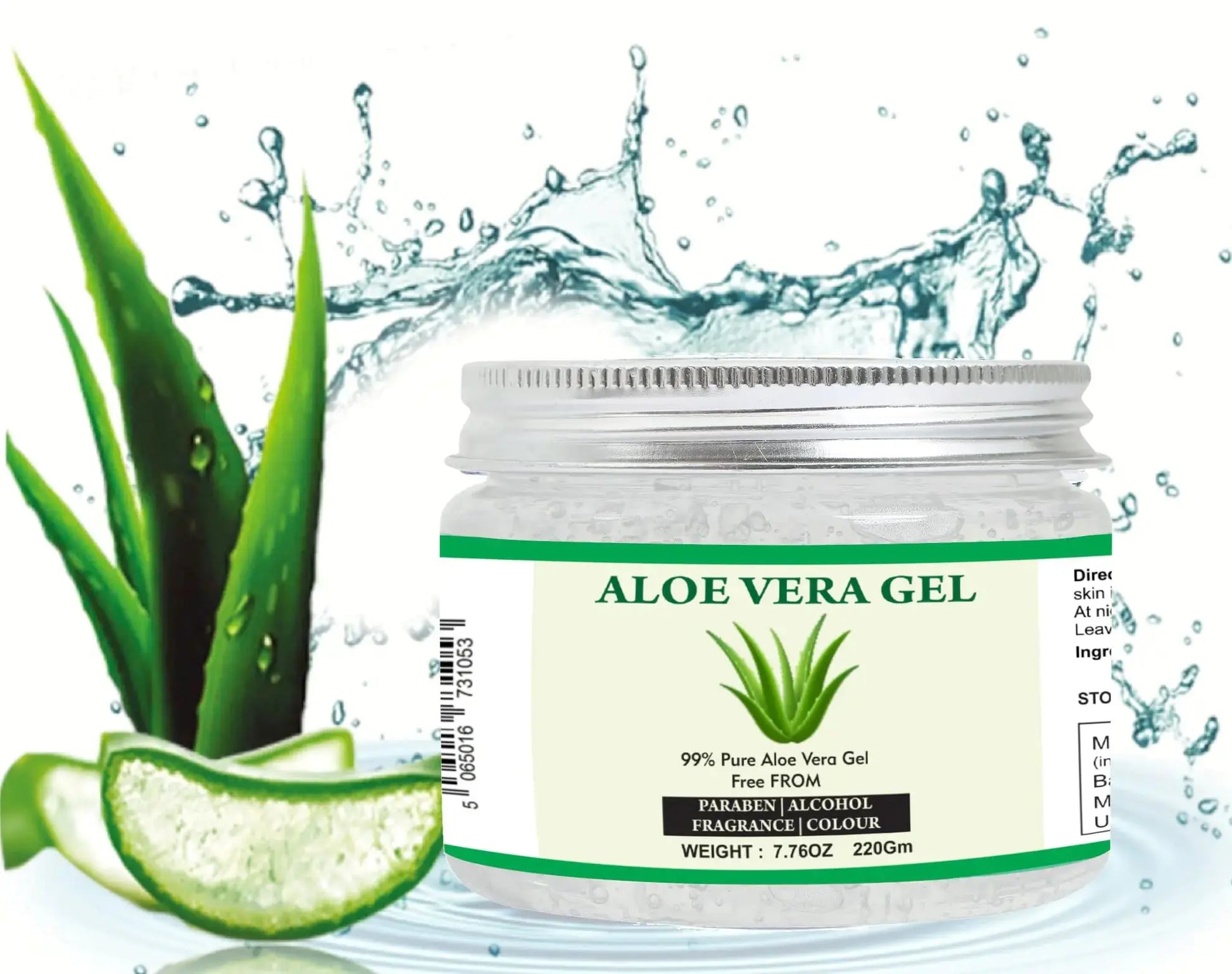 Pure Aloe Vera Hydrating Gel – 7.76 oz | Skin & Hair Moisturizer