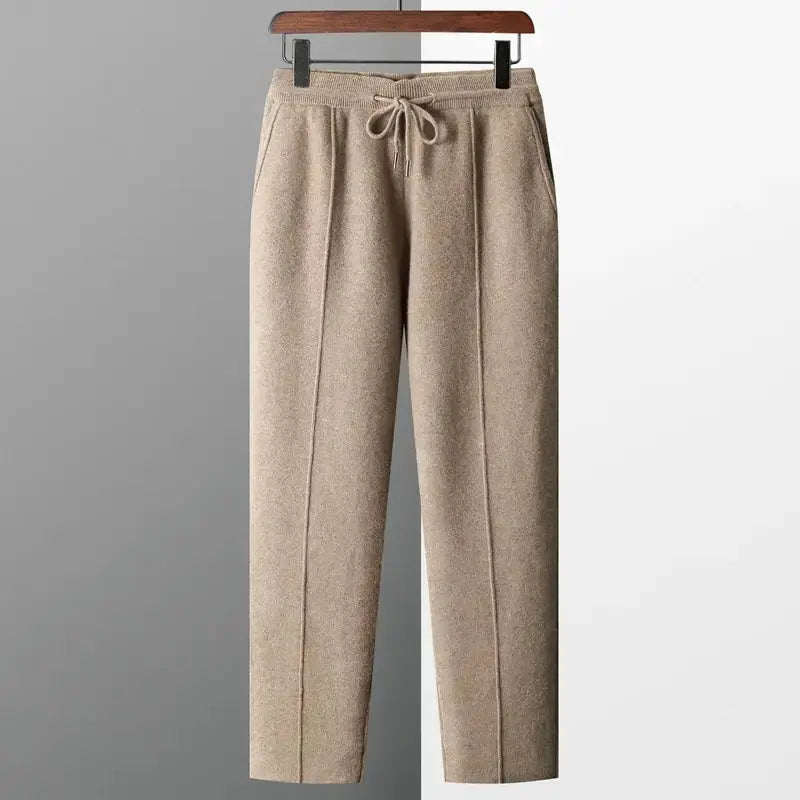 Pure Wool Knitted Pants for Men