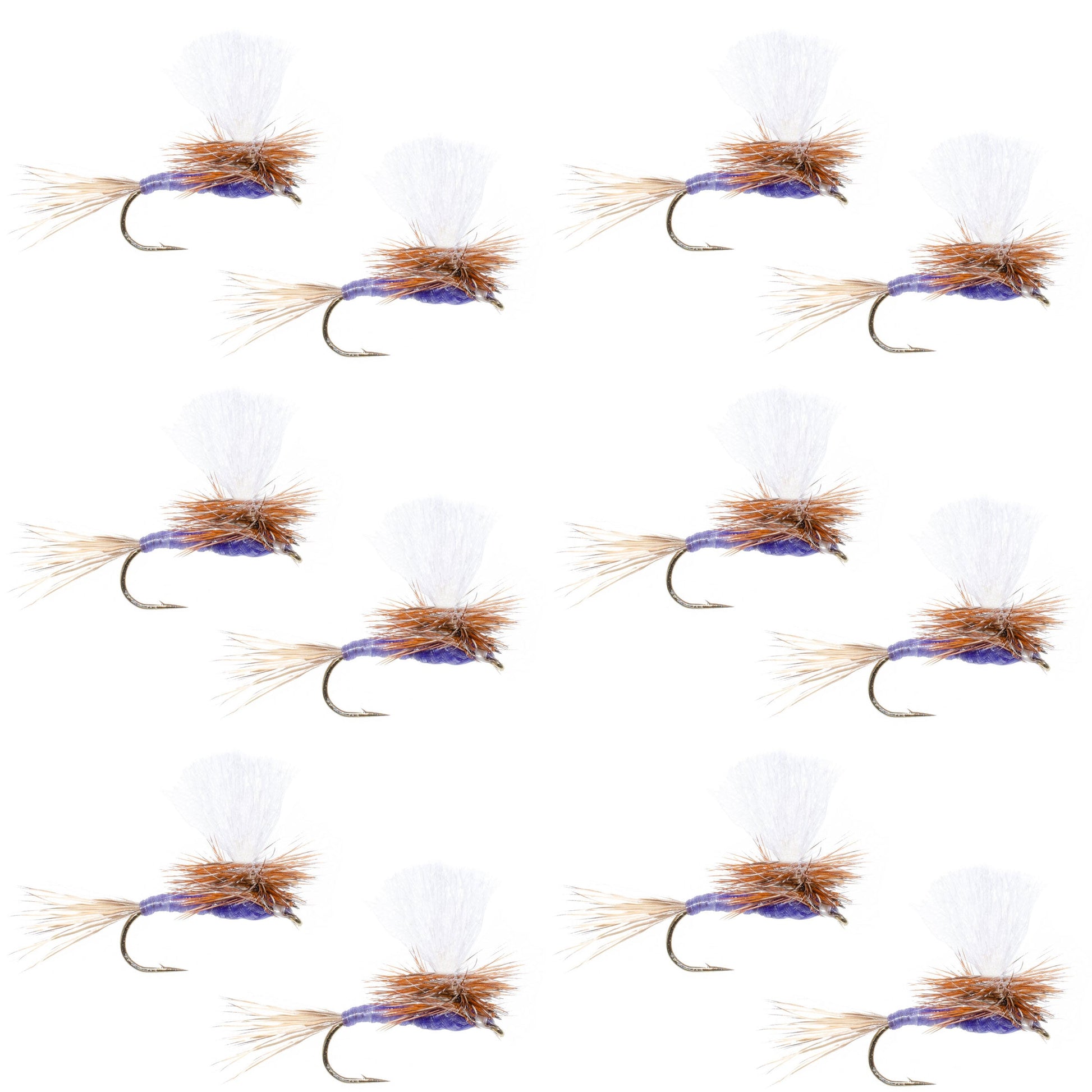 Parachute Purple Haze Dry Fly - 12 Flies Size 12