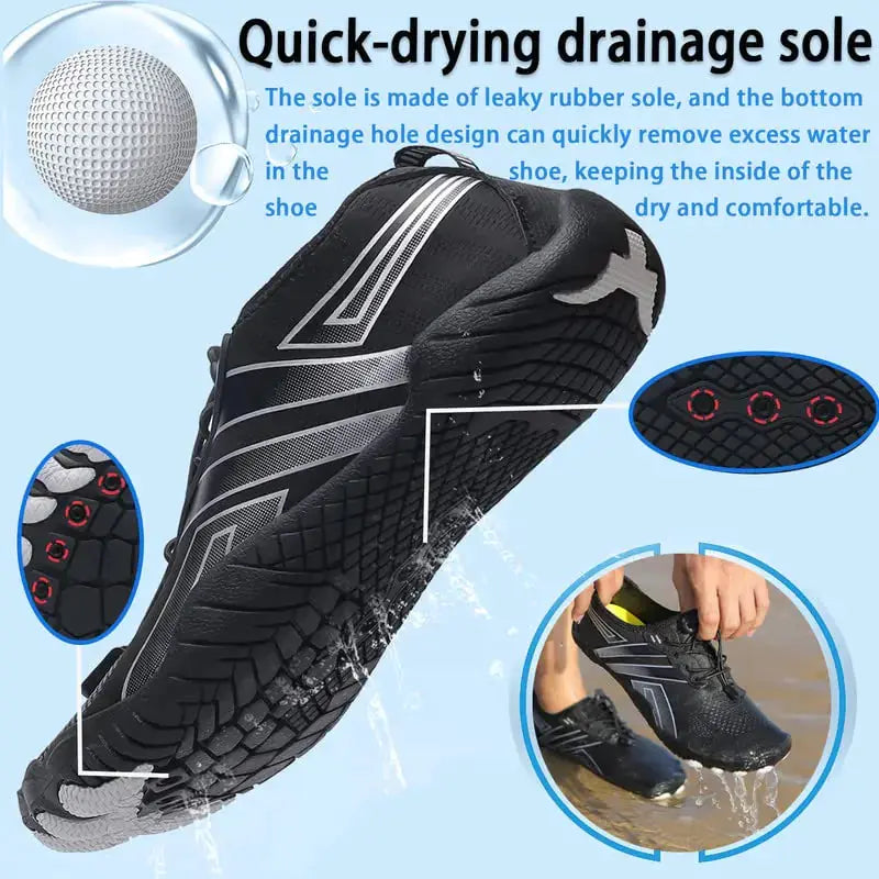 Quick-Dry Water Shoes for Men & Women – Barefoot Aqua Swim Shoes