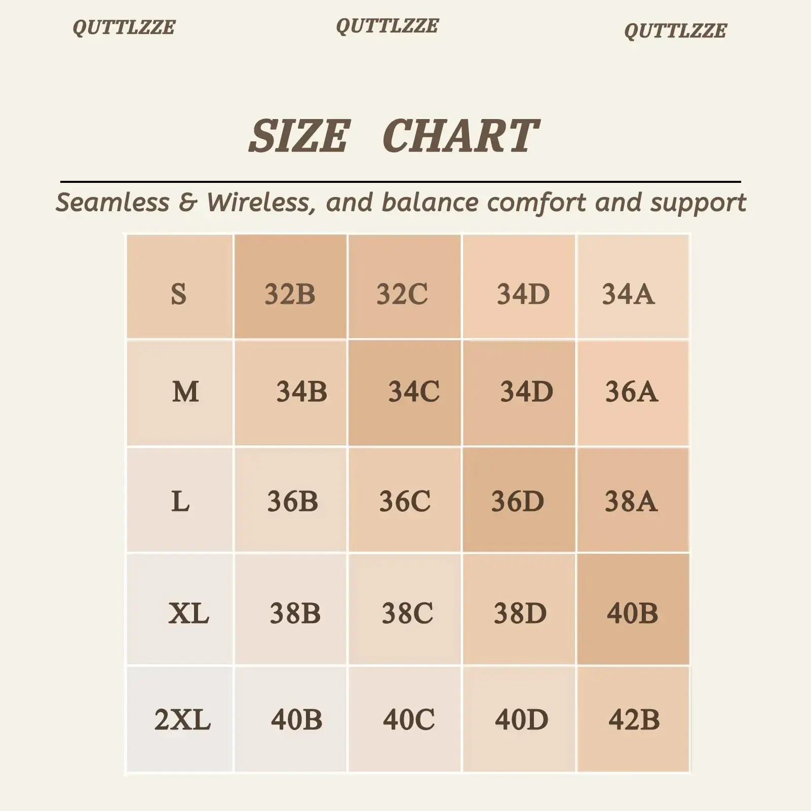Quttlzze Deep V Petal Bra - Soft Wireless Bra with Extender