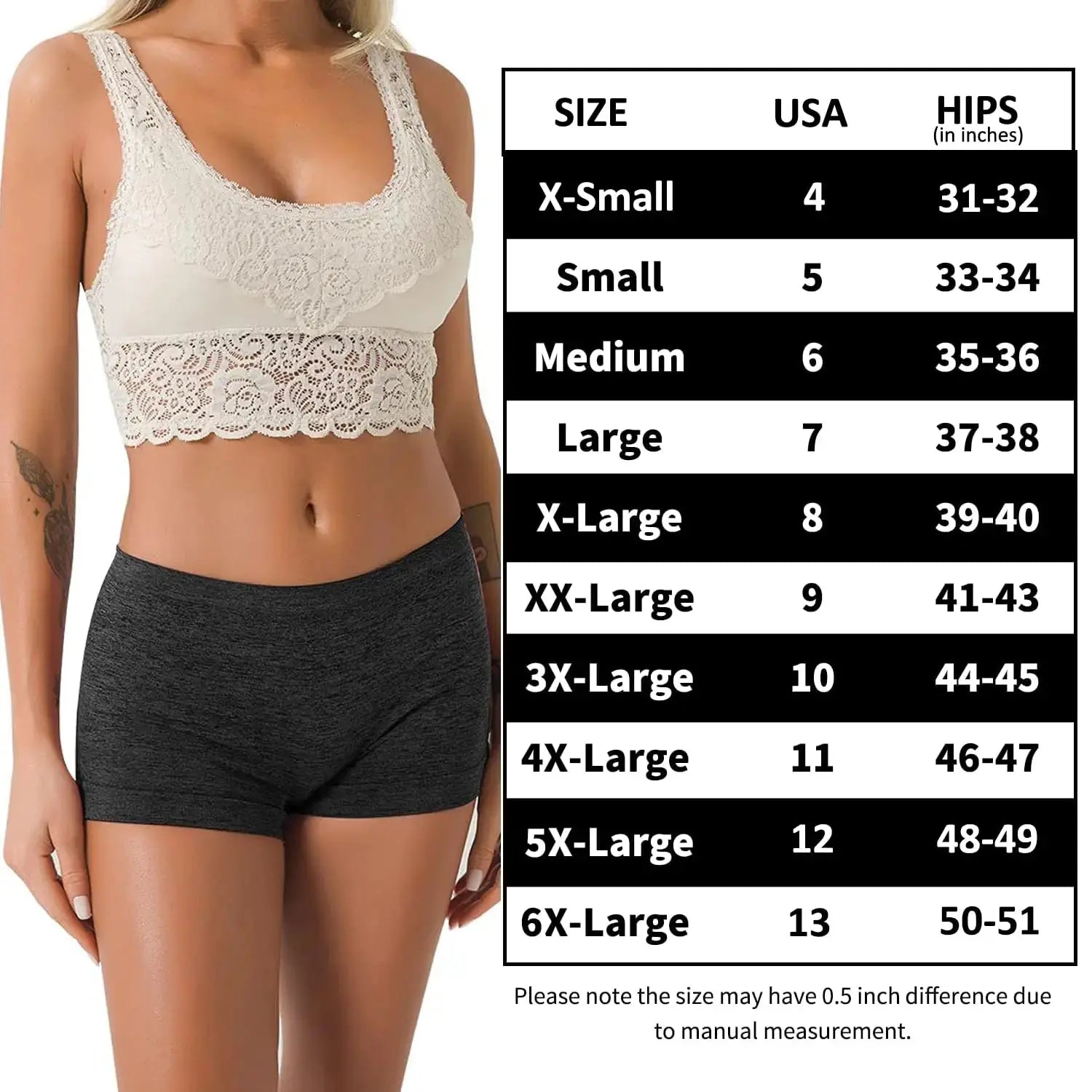 R RUXIA Women's Boyshort Panties - Seamless Nylon Underwear Stretch Boxer