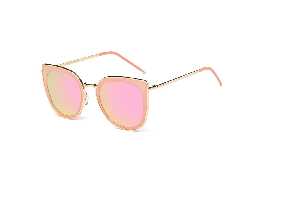 Oversized Round Cat Eye Sunglasses Women Polarized UV400