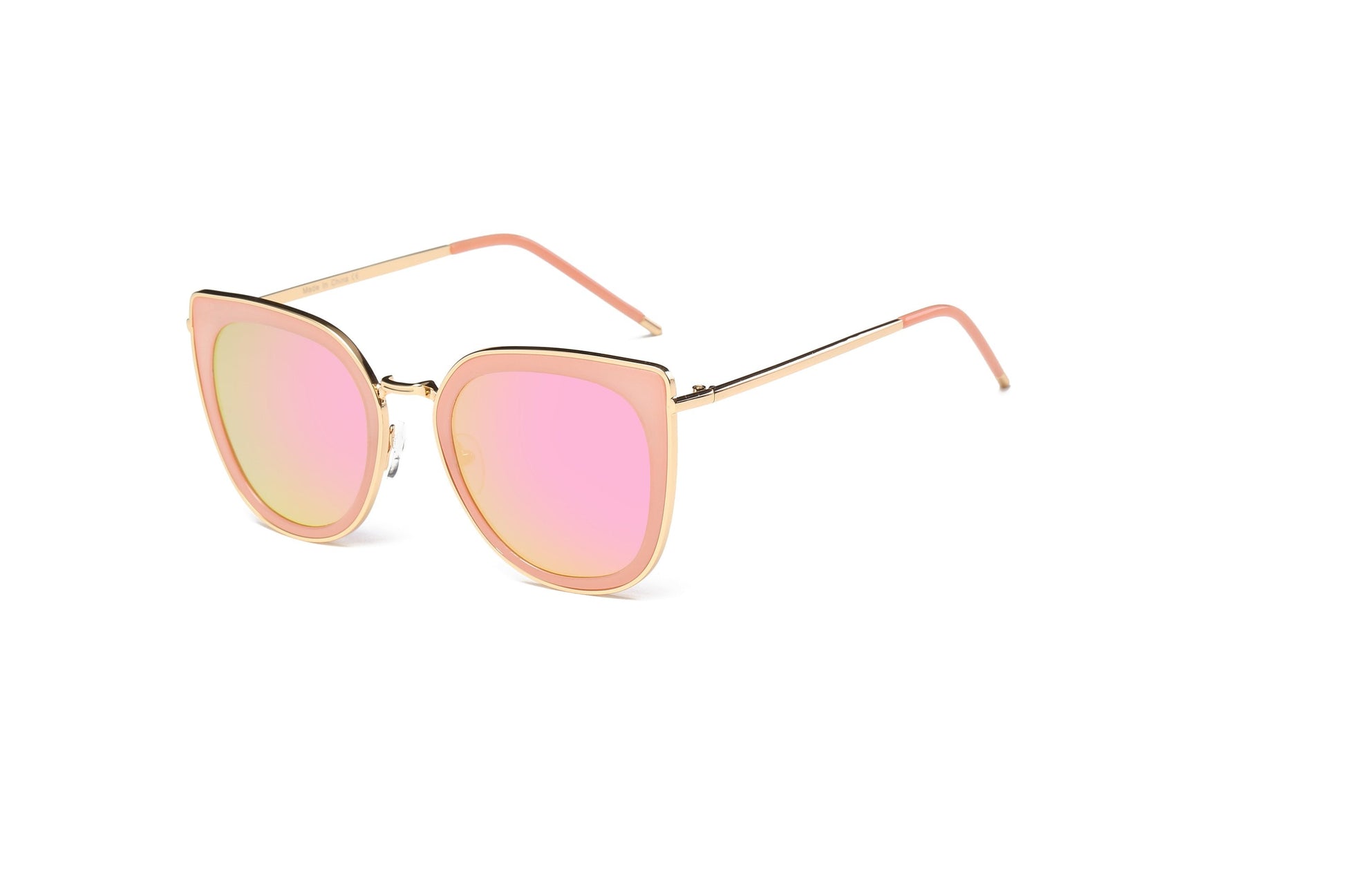 Oversized Round Cat Eye Sunglasses Women Polarized UV400