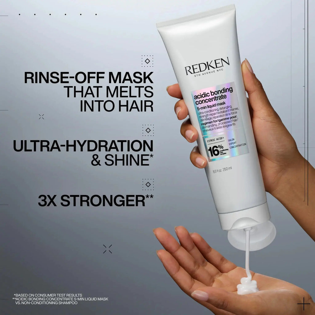 REDKEN Bonding Hair Mask for Dry, Damaged Hair Repair - Hydrating 5 Minute Liquid Hair Mask
