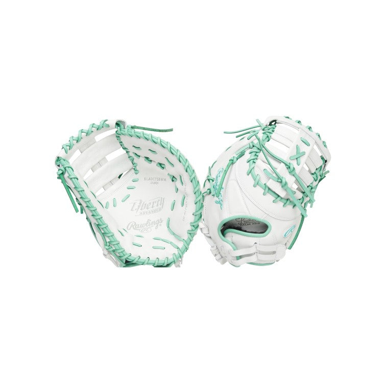 Rawlings Liberty Advanced Color Series 13" Fastpitch 1B Mitt - White/Mint