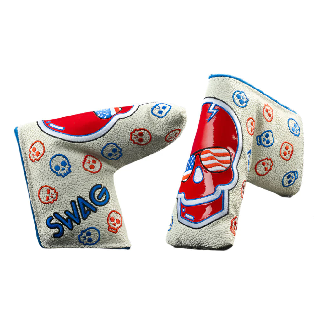 Swag Golf - Skulls USA Glasses Blade Putter Headcover *opened, no bag*