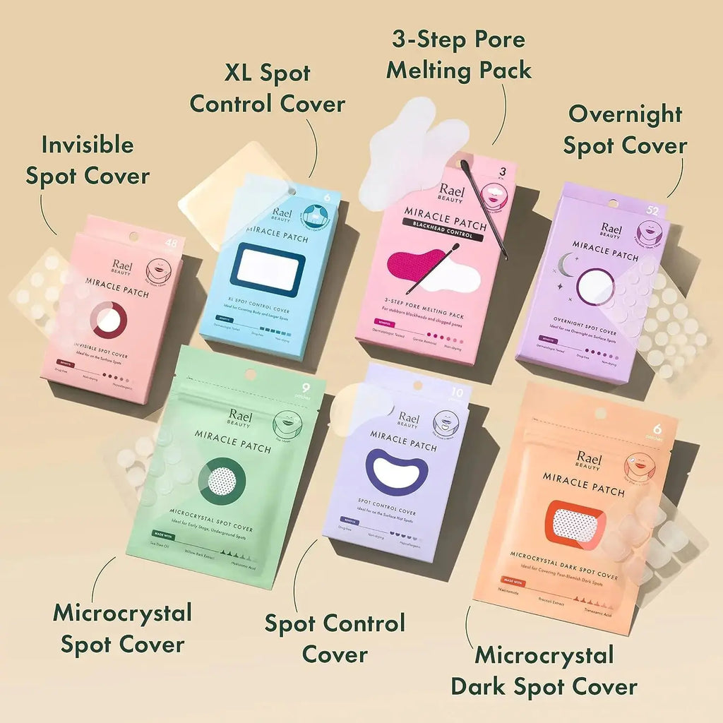 Rael Miracle Hydrocolloid Pimple Patches - Large Spot Control (20 Count)