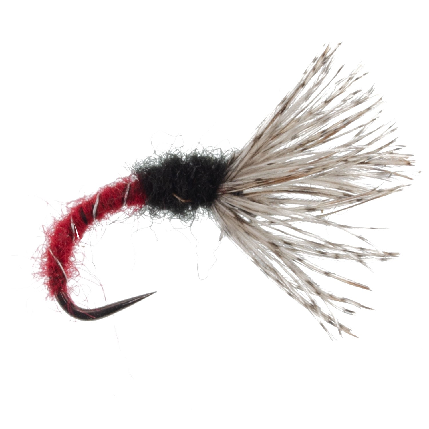 Red Zebra Sakasa Kebari - 12 Tenkara Flies - Size 14