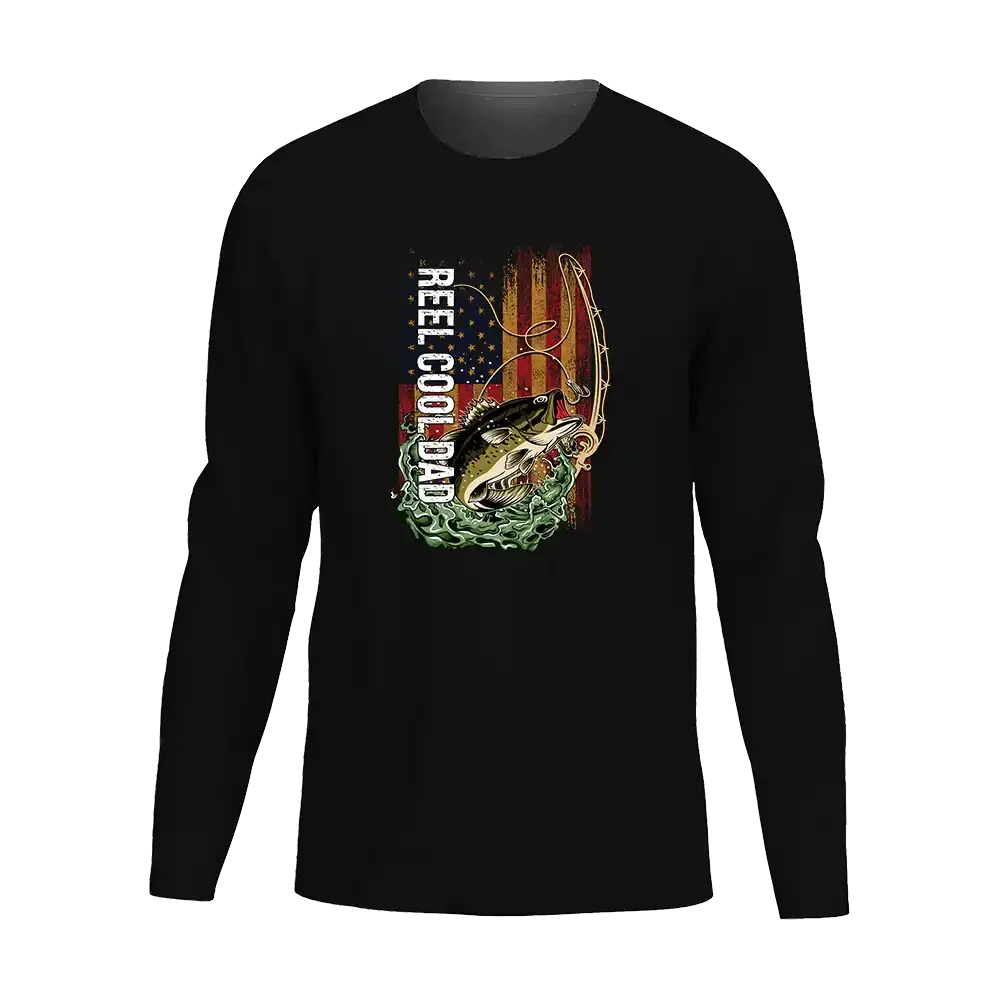 Reel Cool Dad Men Long Sleeve Shirt