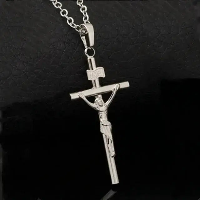 Religious Jesus Cross Necklace for Men