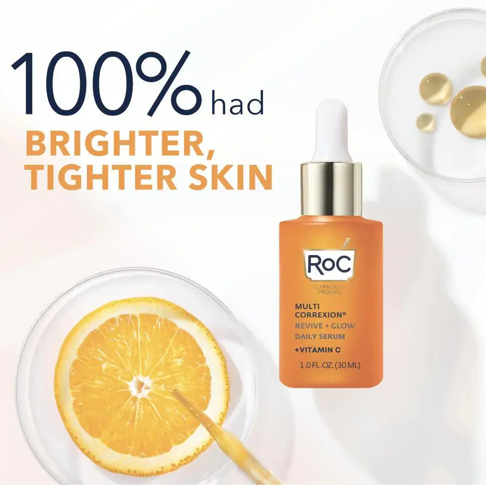 RoC Multi Correxion Revive + Glow 10% Active Vitamin C Serum – Anti-Aging & Brightening Treatment