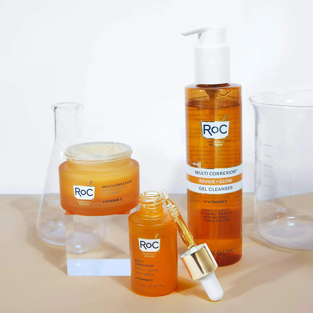 RoC Multi Correxion Revive + Glow 10% Active Vitamin C Serum – Anti-Aging & Brightening Treatment