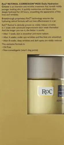 RoC Retinol Correxion Max Daily Hydration Anti-Aging Face Moisturizer with Hyaluronic Acid