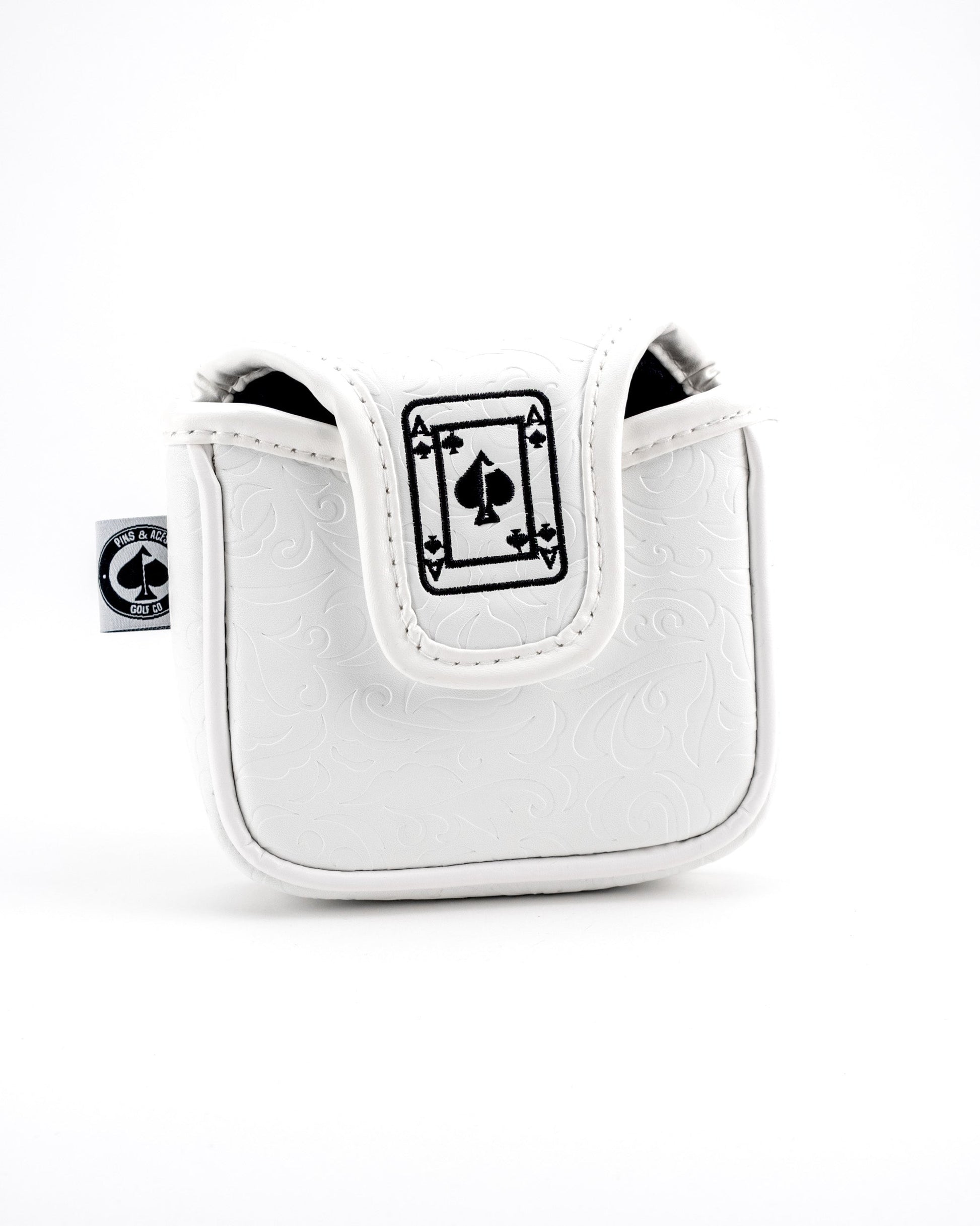 White Out Ace of Spades - Mallet Putter Cover