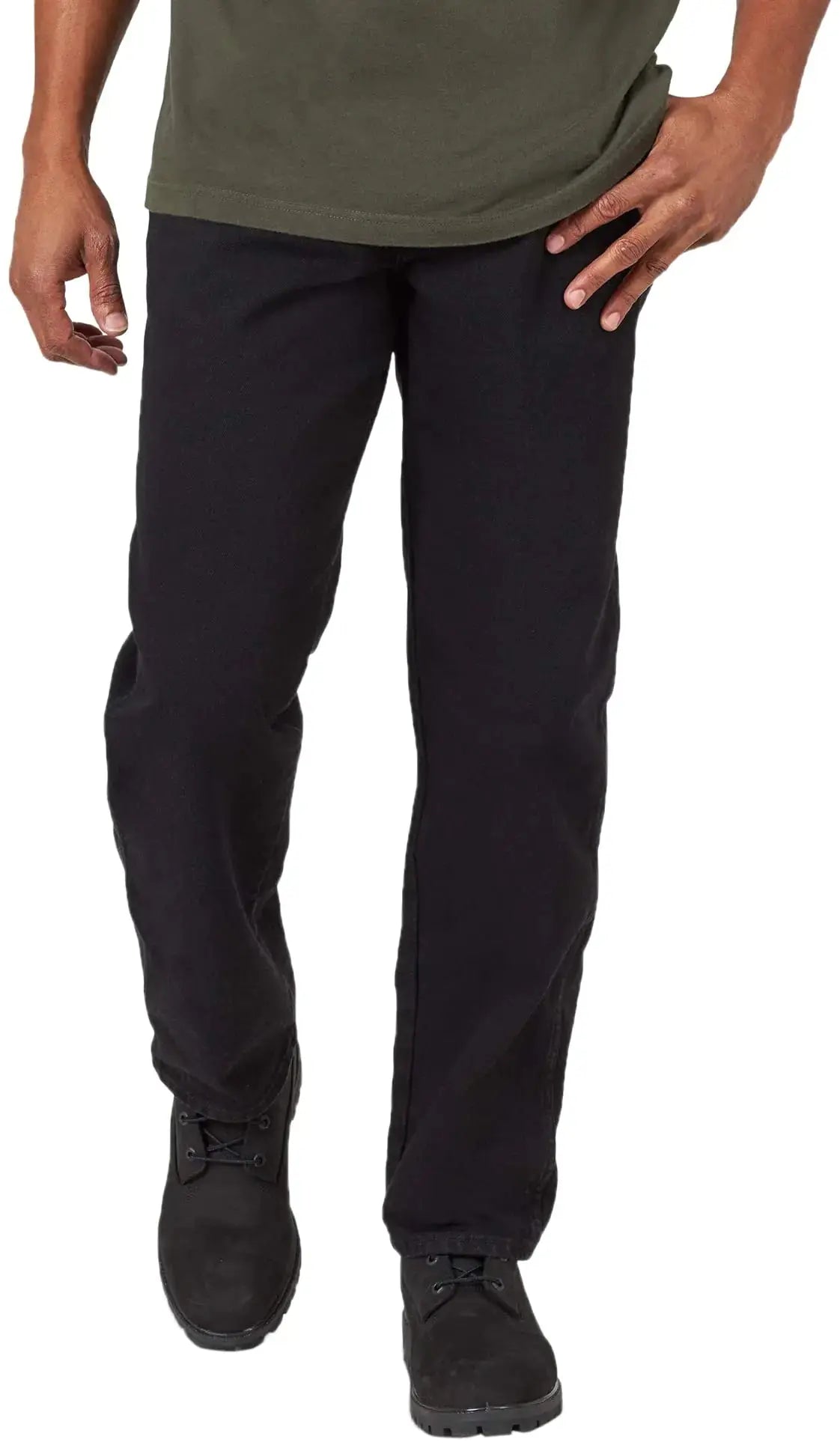 Rustler Men's Classic Relaxed Fit 48W x 29L Black
