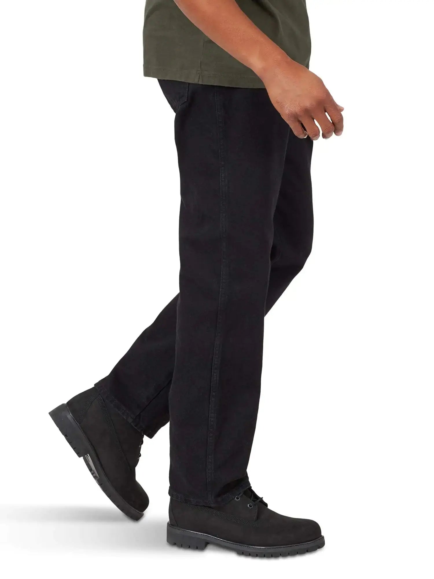 Rustler Men's Classic Relaxed Fit 48W x 29L Black