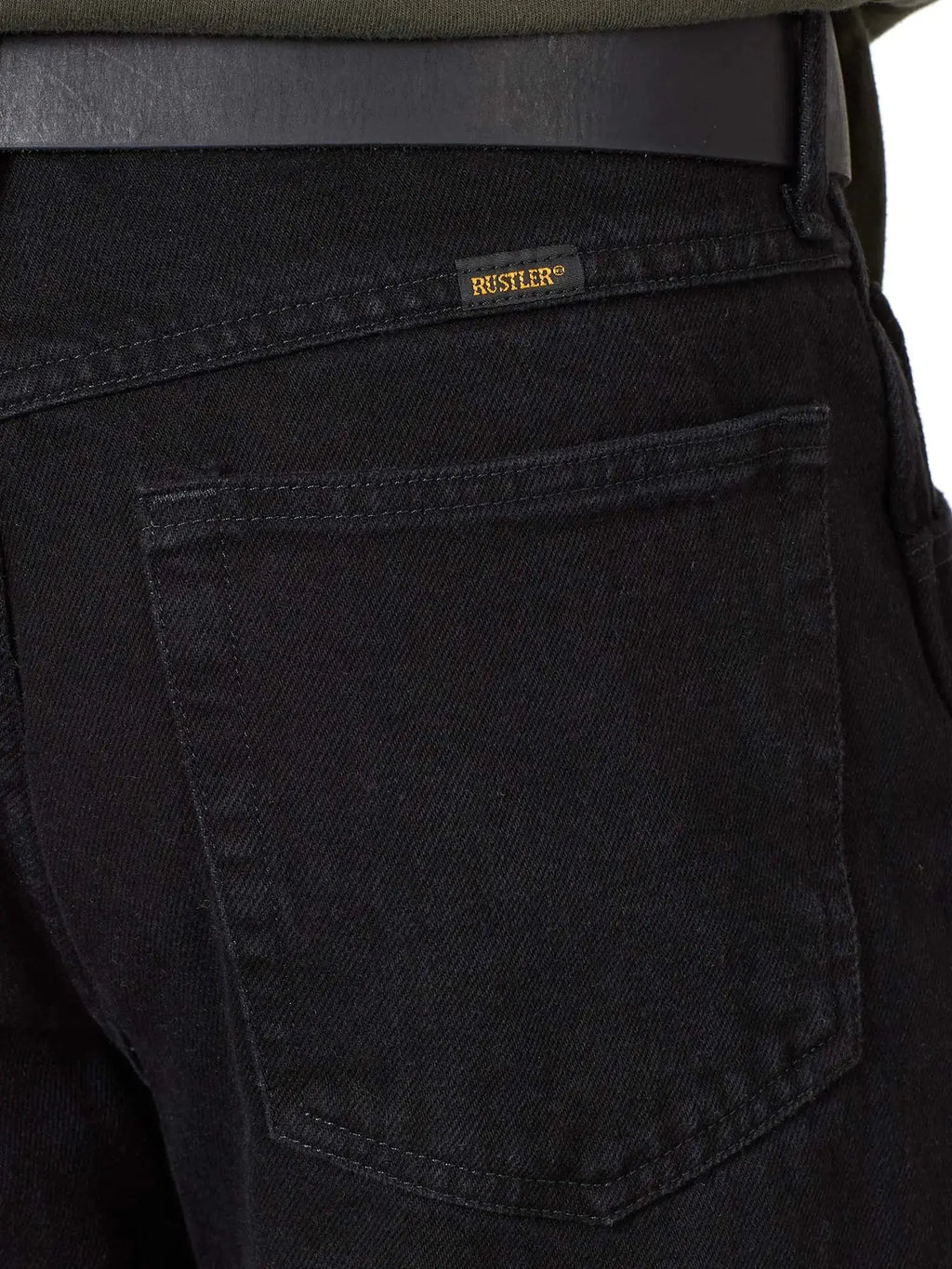 Rustler Men's Classic Relaxed Fit 48W x 29L Black
