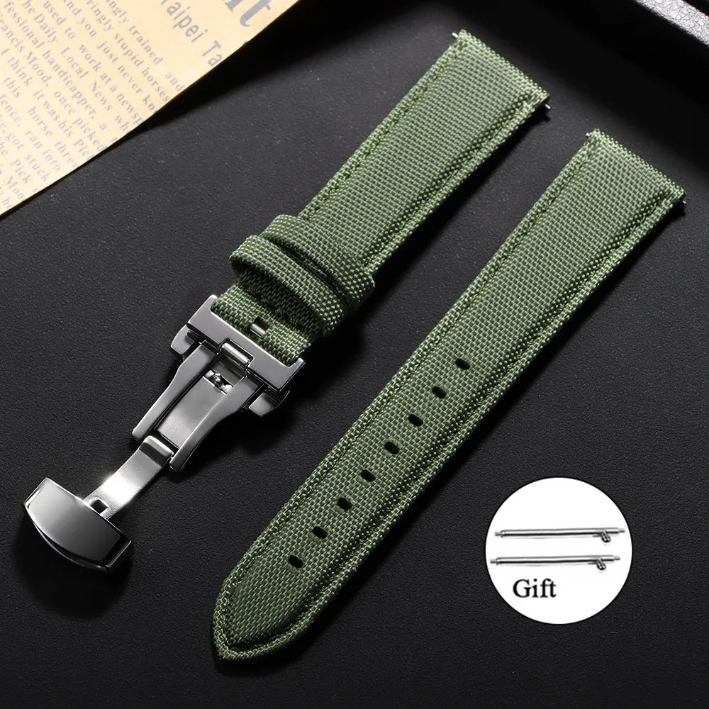 OnePlus Smartwatch Bands Quick Release Sailcloth Nylon Watch Straps