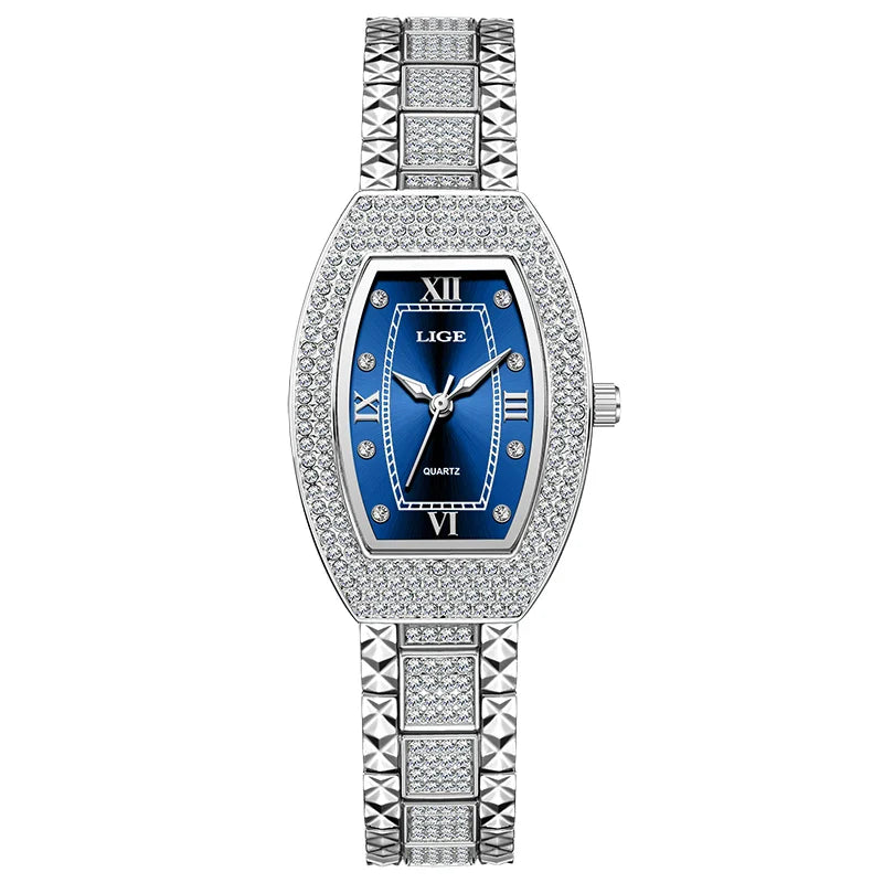 Women's Diamond Crystal Stainless Steel Dress Watch