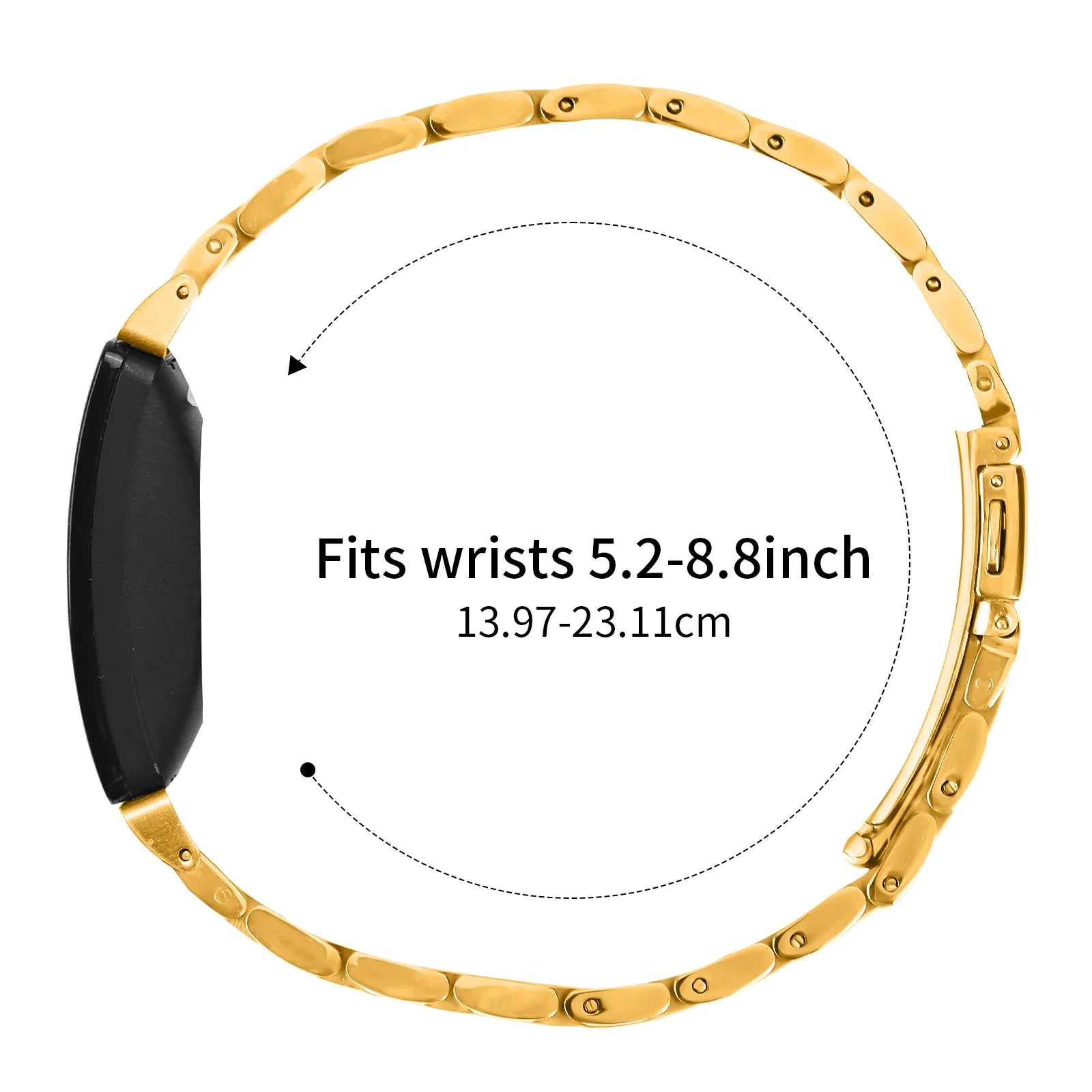 Fitbit Inspire 2, 1, HR Stainless Steel Strap - Premium Band