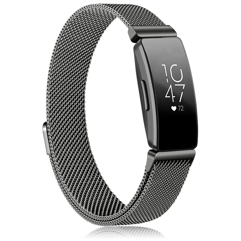 Fitbit Inspire 2, 1, HR Stainless Steel Magnetic Band - Mesh
